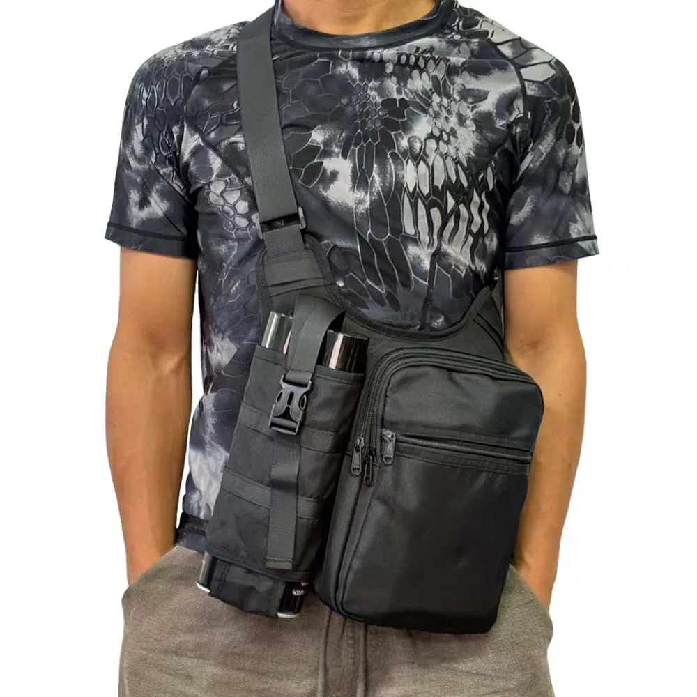 Bolsa táctica impermeable capacidad hombre bolsillo lateral botella - imagen 2