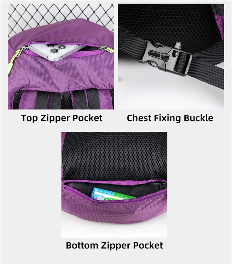 Mochila de nailon para actividades al aire libre
