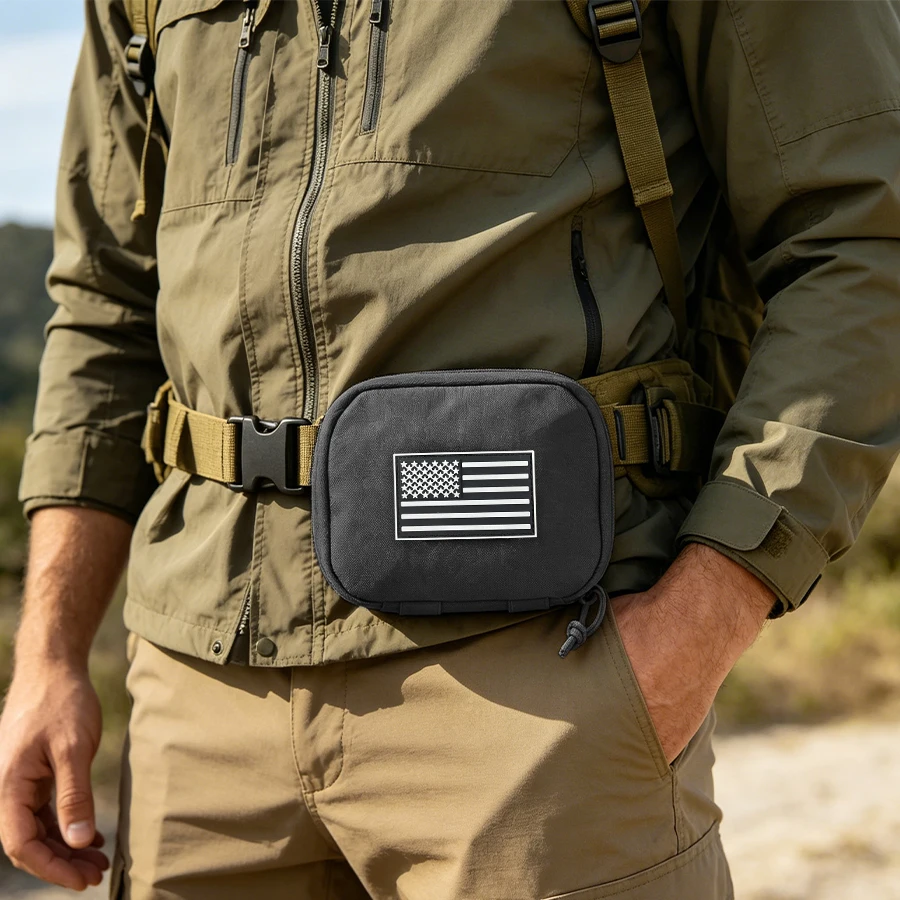Riñonera deportiva para exteriores como bolsa de pecho integrada al chaleco