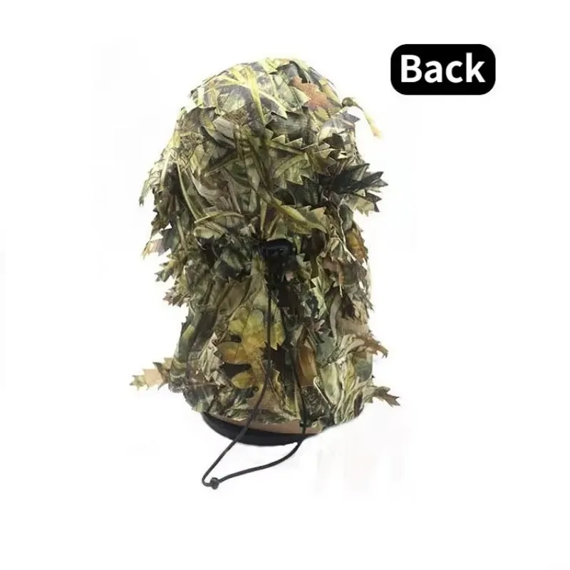 Sombrero camuflaje 3D con máscara facial para caza - imagen 5