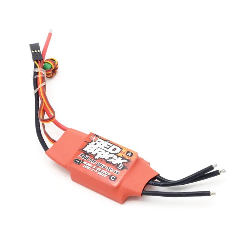 ESC brushless 125A BEC 5V rojo – regulador para dron FPV - imagen 5