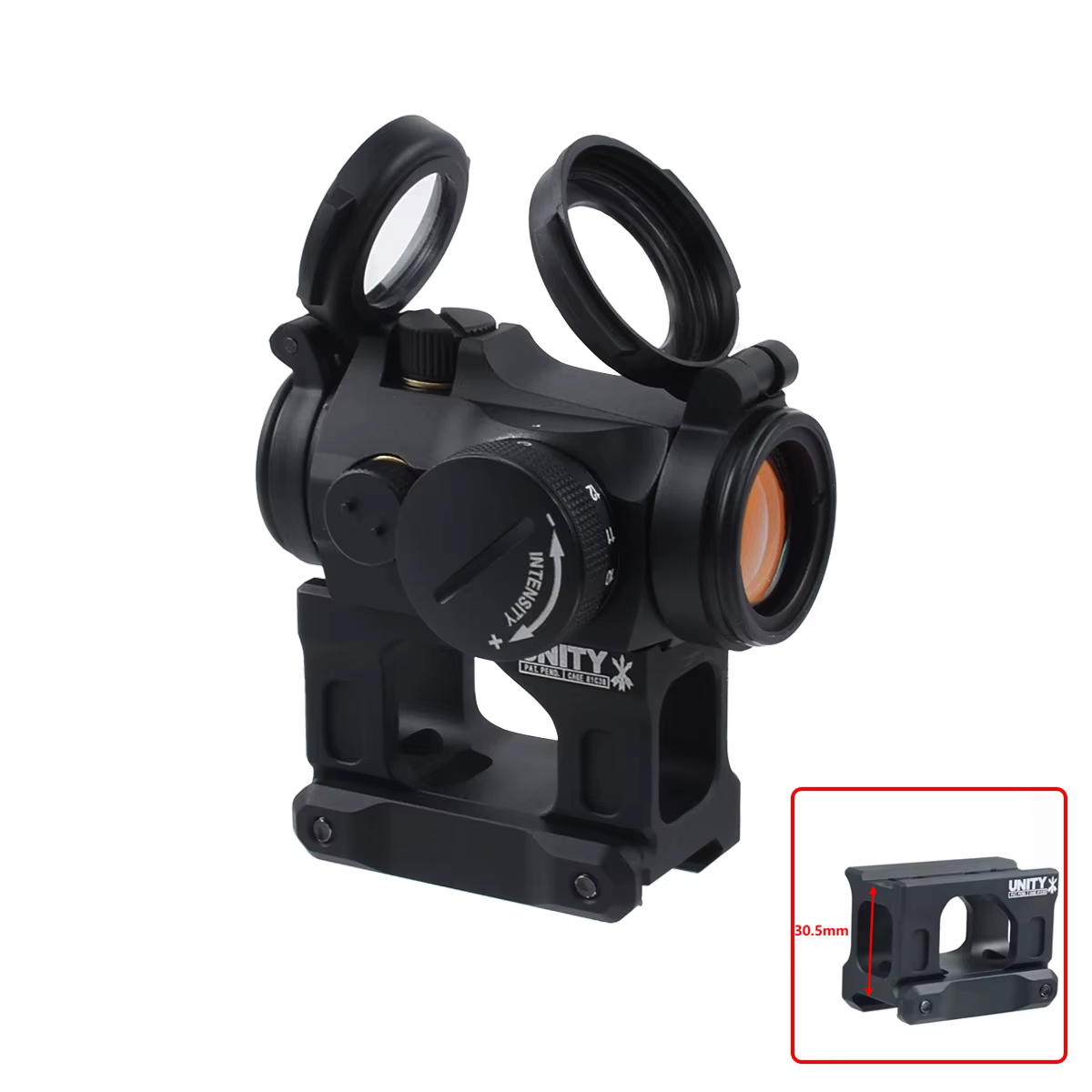 Mira réflex AIM T02 2MOA con punto rojo y montaje Unity Optic