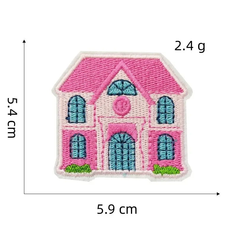 Parche termoadhesivo bordado caracol rosa estilo lazo – Para niña - imagen 3