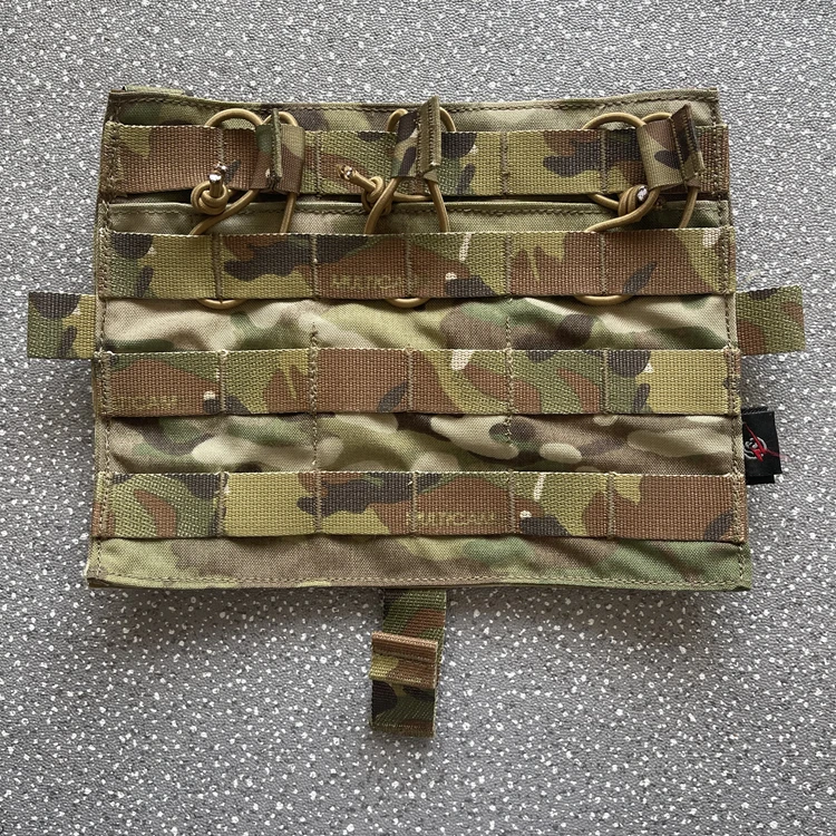 Panel frontal MOLLE AVS Multicam con triple bolsa