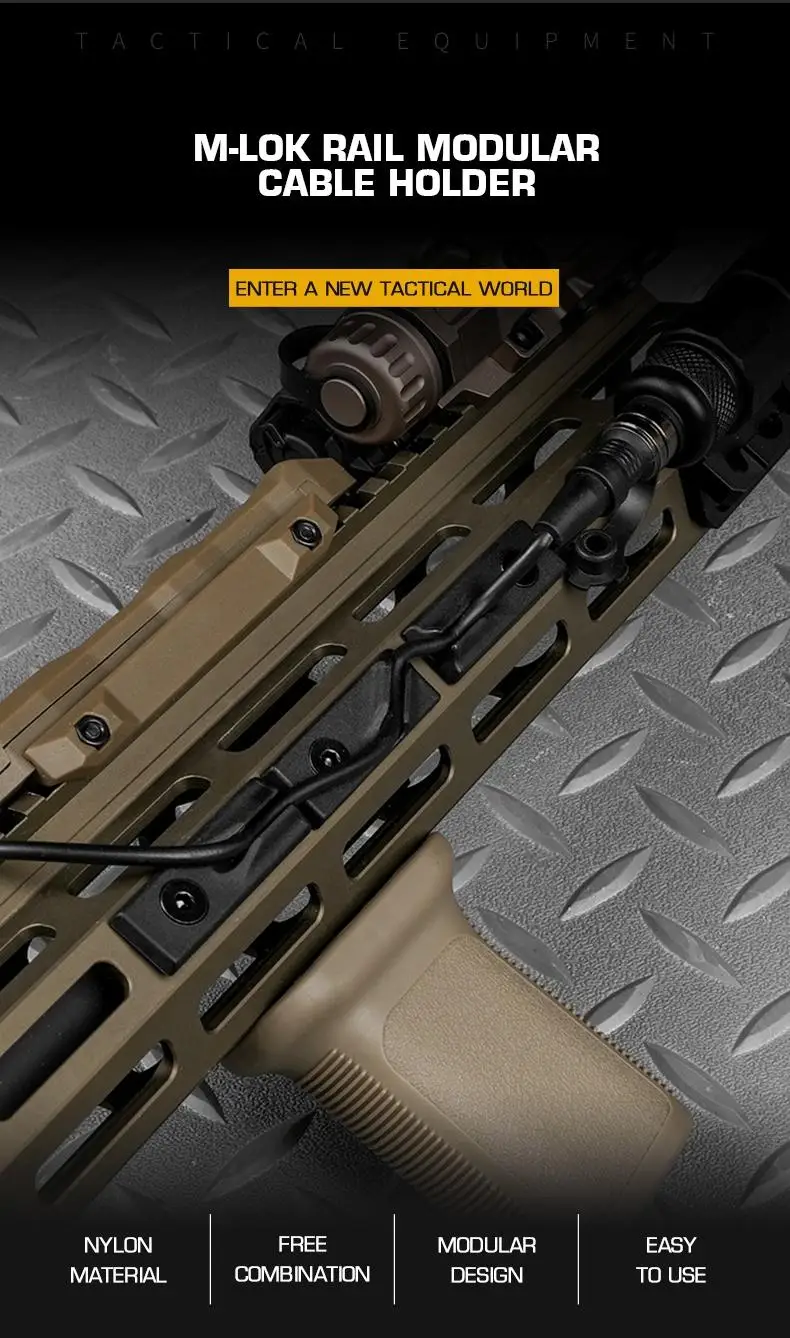 Riel M-LOK y montaje modular