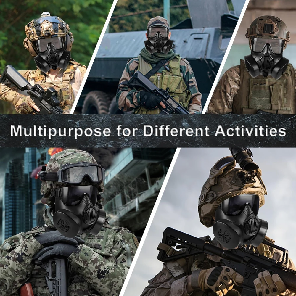 Mascarilla de gas M50 calavera con proteccion ocular militar - Airsoft - imagen 5