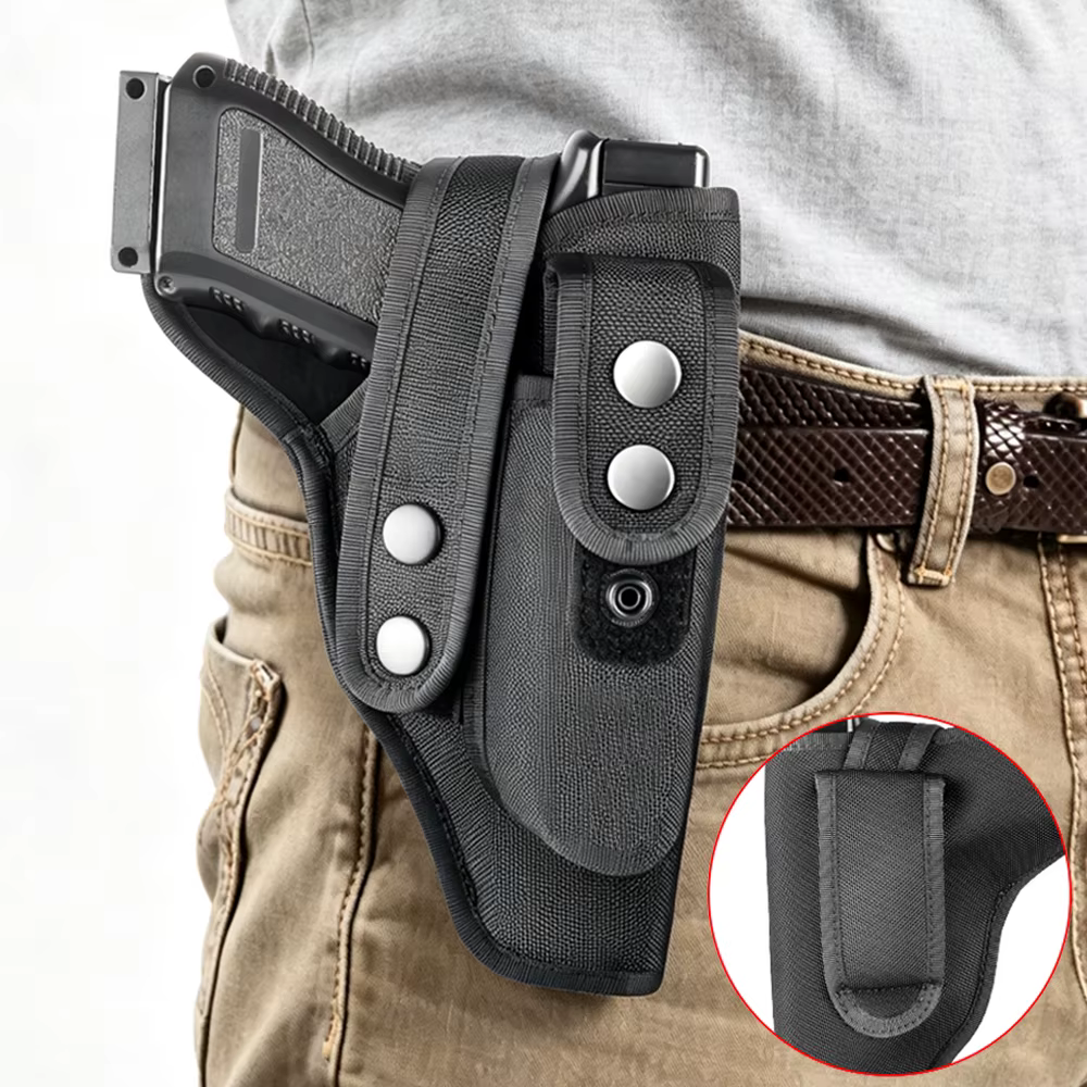 Fundal Táctica Pistol OWB Ambidiestra con Porta Cargador – Mano Izq Der - imagen 4