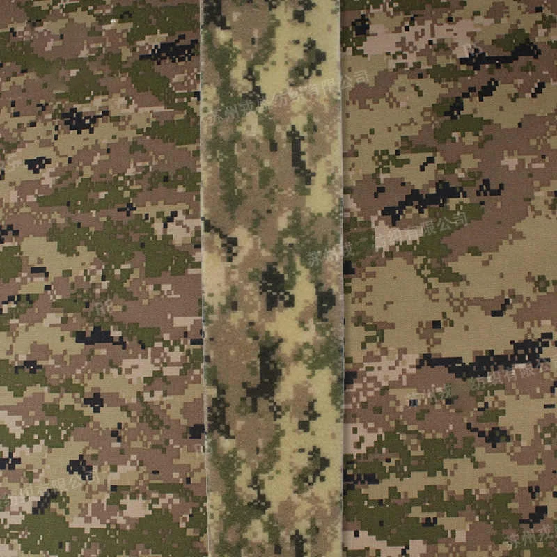 Detalle de la anchura y patrón camuflaje