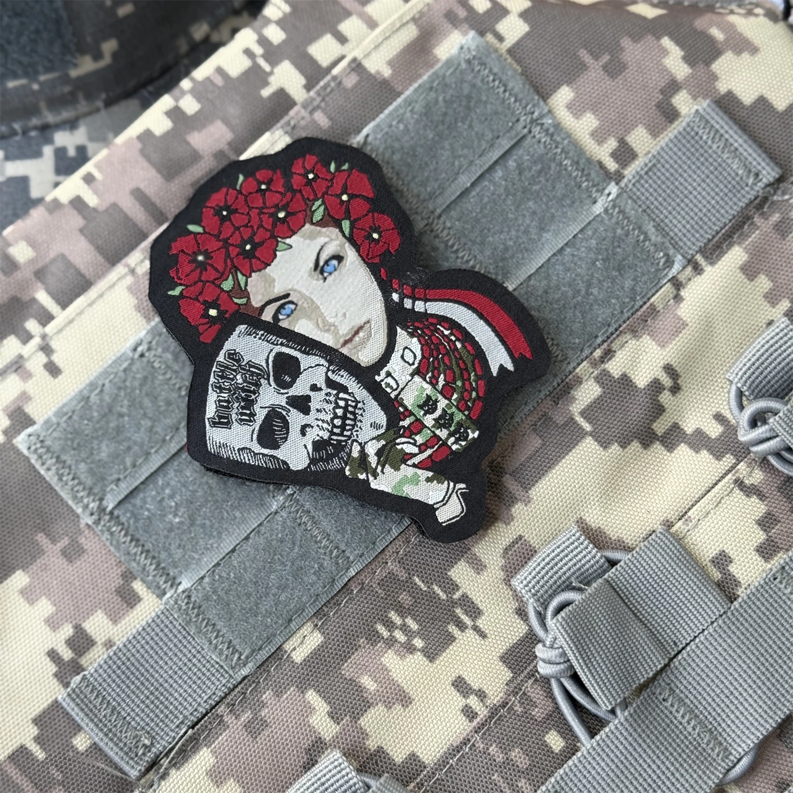 Parche táctico moral Chevron – Gancho y bucle para uniforme - imagen 4