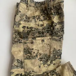 Pantalones tácticos camuflaje floral verde gruesos para exterior