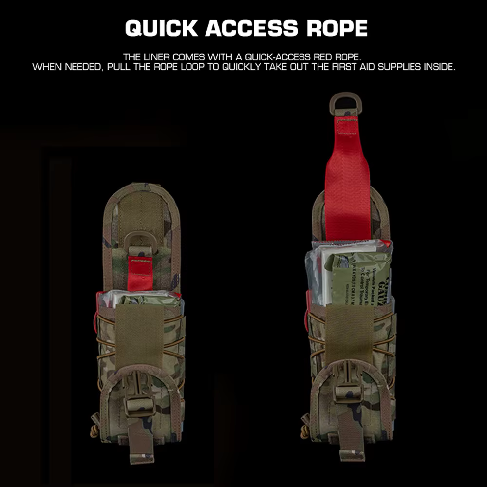 Botiquín táctico MOLLE compacto para emergencias, bolsa médica - imagen 2