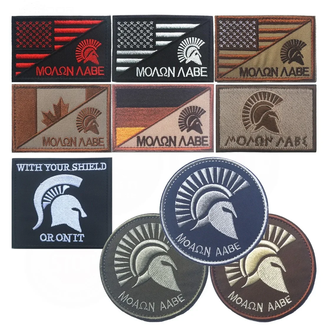 MOLON LABE Sparta parche bordado para ropa y mochila - insignia moral - imagen 4