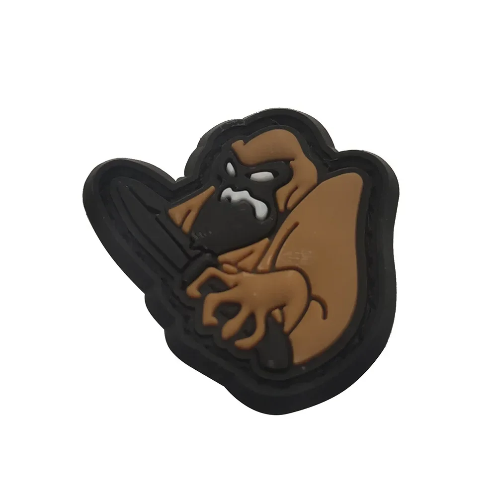 Parche táctico pequeño cuchillo orangután PVC - insignia con velcro - imagen 5