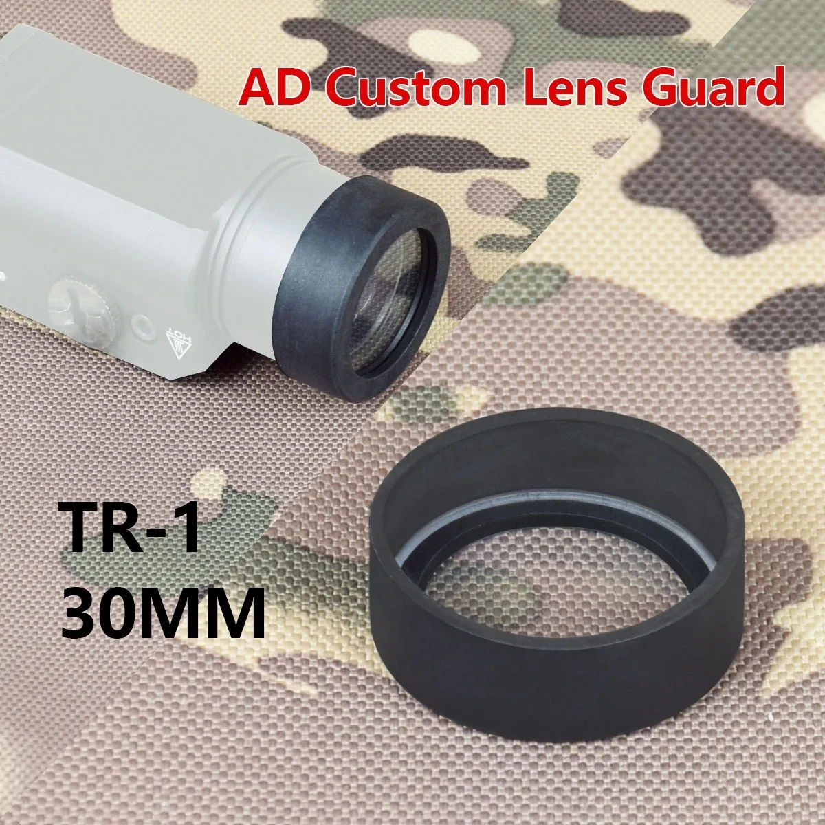 Protector lente linterna táctica M300 M600 X300 MR SR 30mm - imagen 3