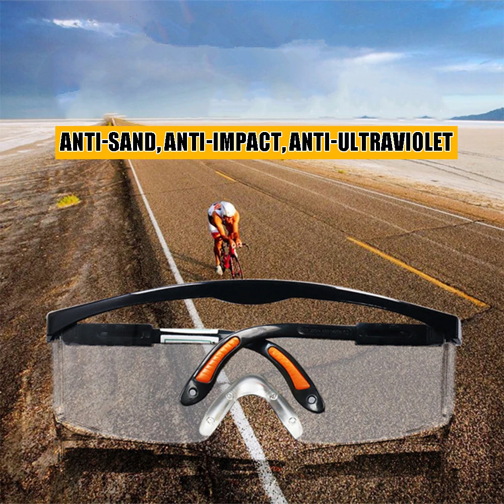 Gafas de protección antiimpactos antisalpicaduras lentes PC UV - imagen 3