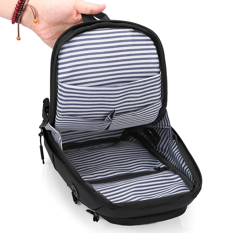 Bolsa de pecho táctica ripstop – Bandolera regulable outdoor - imagen 4