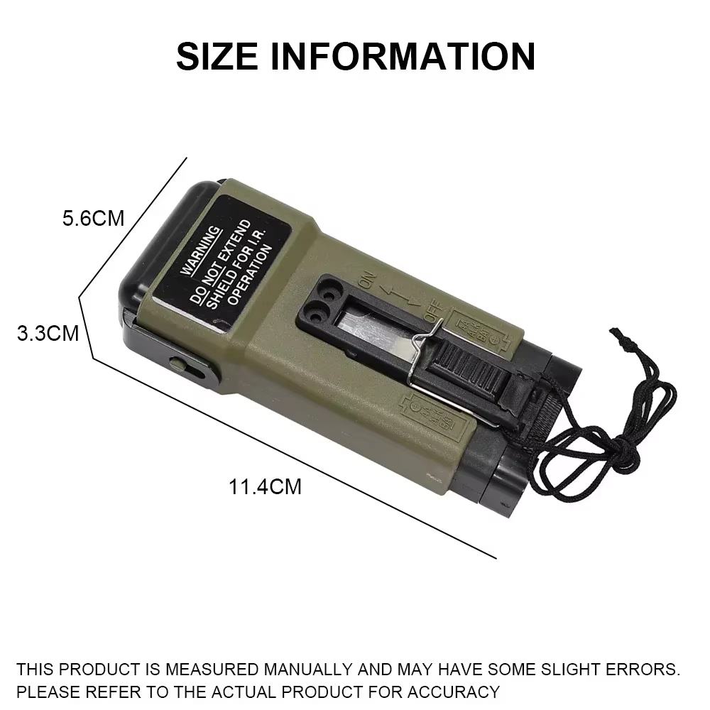 SINAIRSOFT FMA MS2000 Luz estroboscópica para casco y emergencia - imagen 2