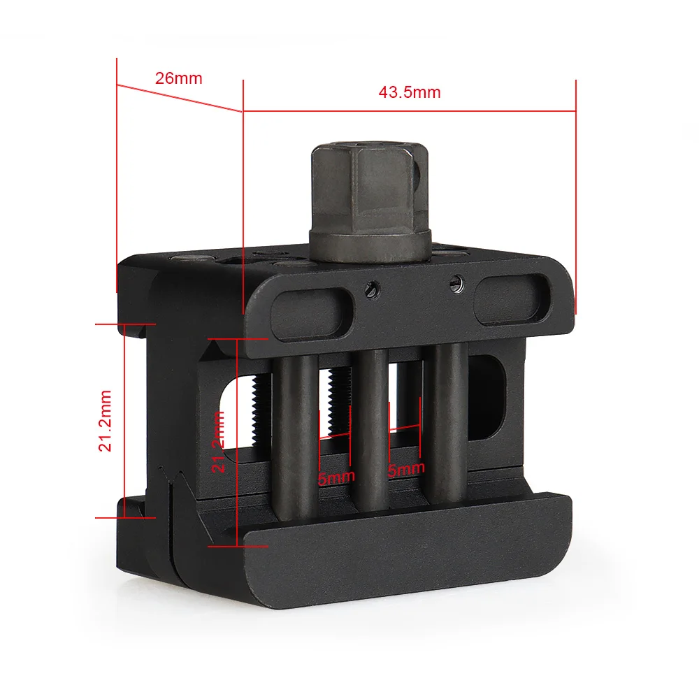 DLOC-IRD soporte Picatinny liberación rápida metal para rifle airsoft