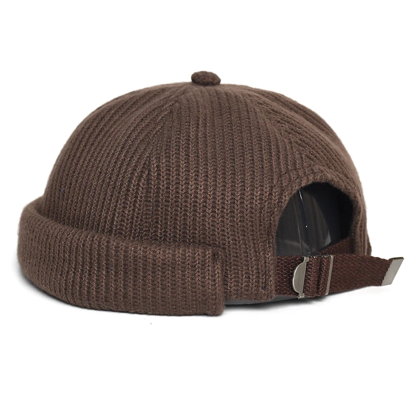 Gorro de punto de invierno vintage grueso sin ala para hombre y mujer - imagen 4