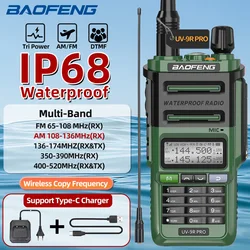 Baofeng UV-9R PRO walkie talkie impermeable resistente bidireccional
