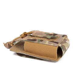 Bolsa táctica MOLLE para walkie-talkie con soporte móvil