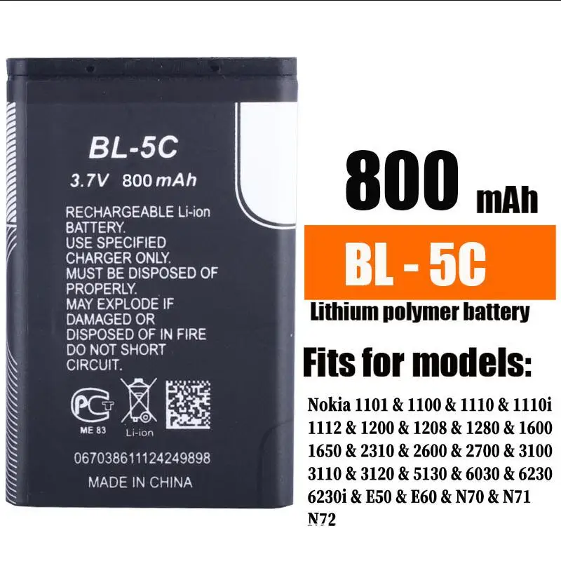 Nokia BL5C Batería de repuesto original - imagen 4