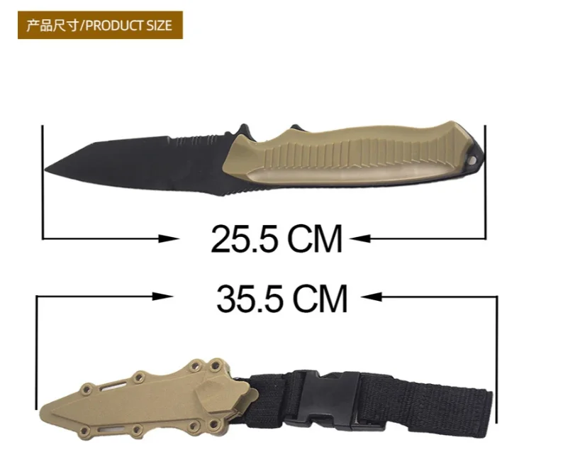 Cuchillo táctico de goma para cosplay