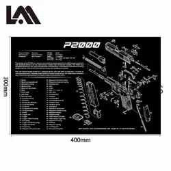 Alfombrilla de limpieza táctica pistola para Glock, HK y SIG