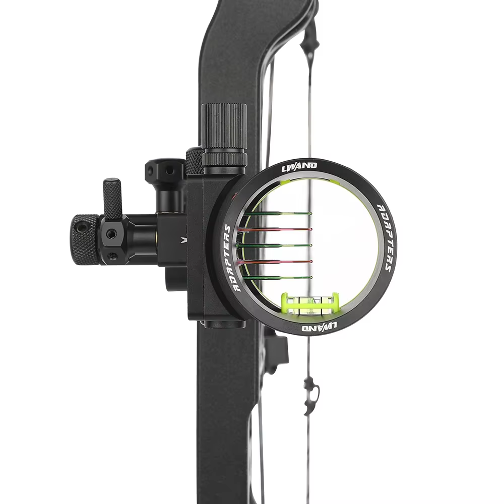 Mira arco compuesto fibra óptica micro ajustable caza tiro accesorios - imagen 2