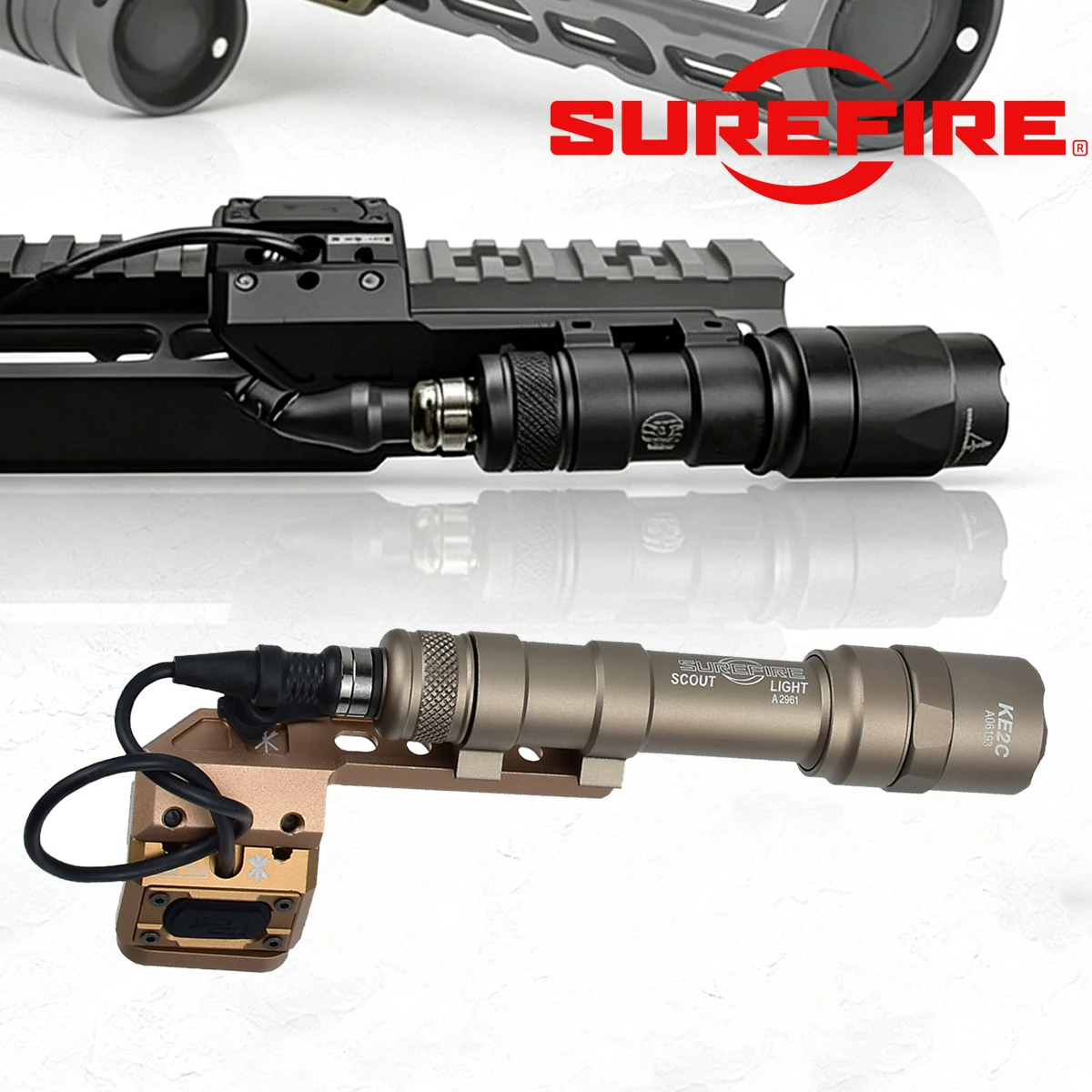 Linterna táctica Surefire M600C Picatinny con montaje desplazado UNITY