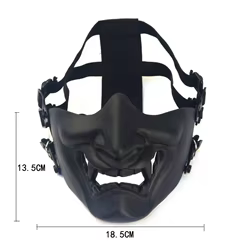 Máscara táctica half face Ghostface para airsoft