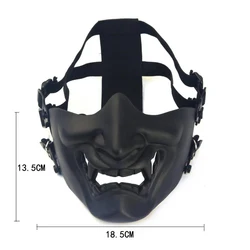Máscara táctica half face Ghostface para airsoft