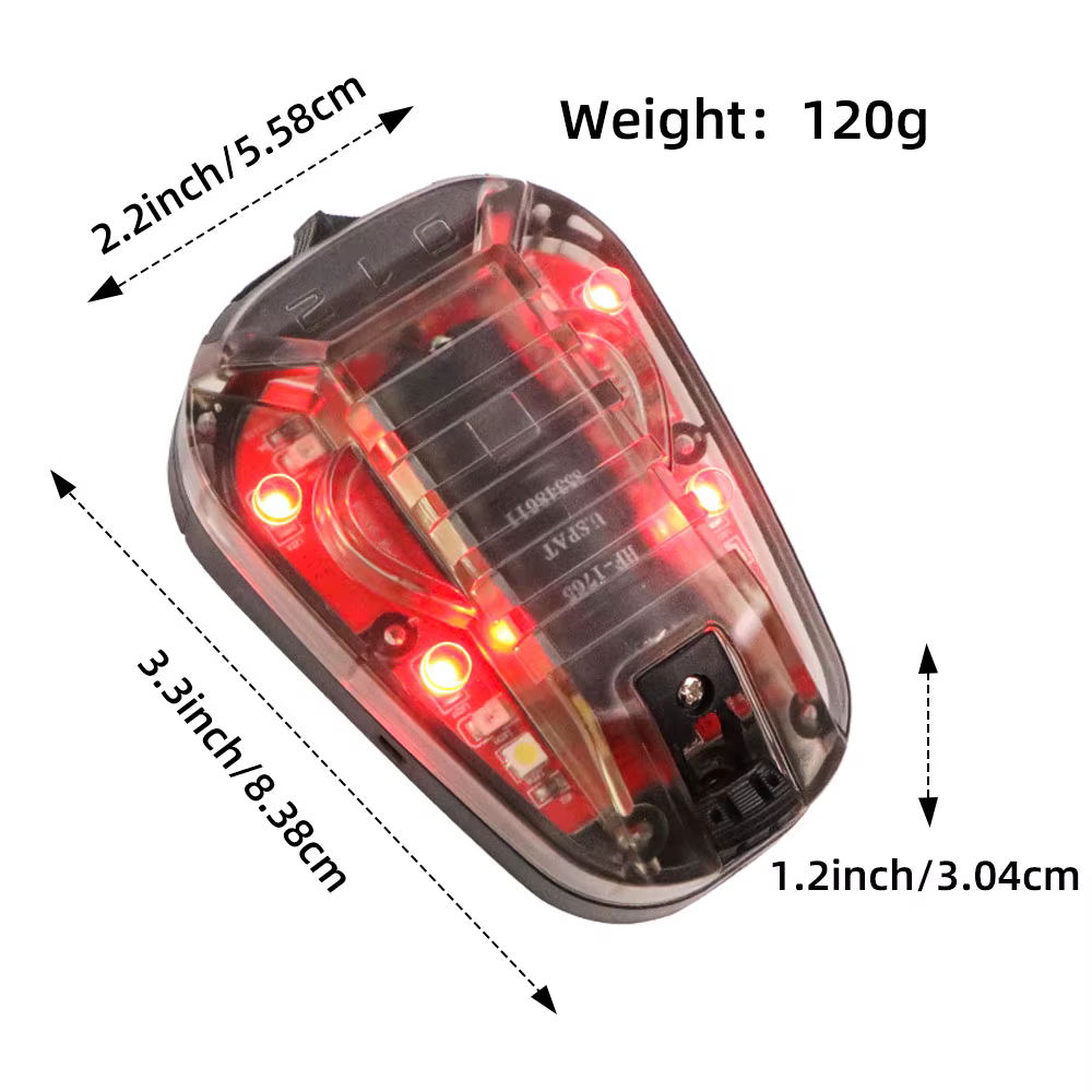 BOOIU Luz táctica para casco con IR - Airsoft señal y identificación - imagen 5