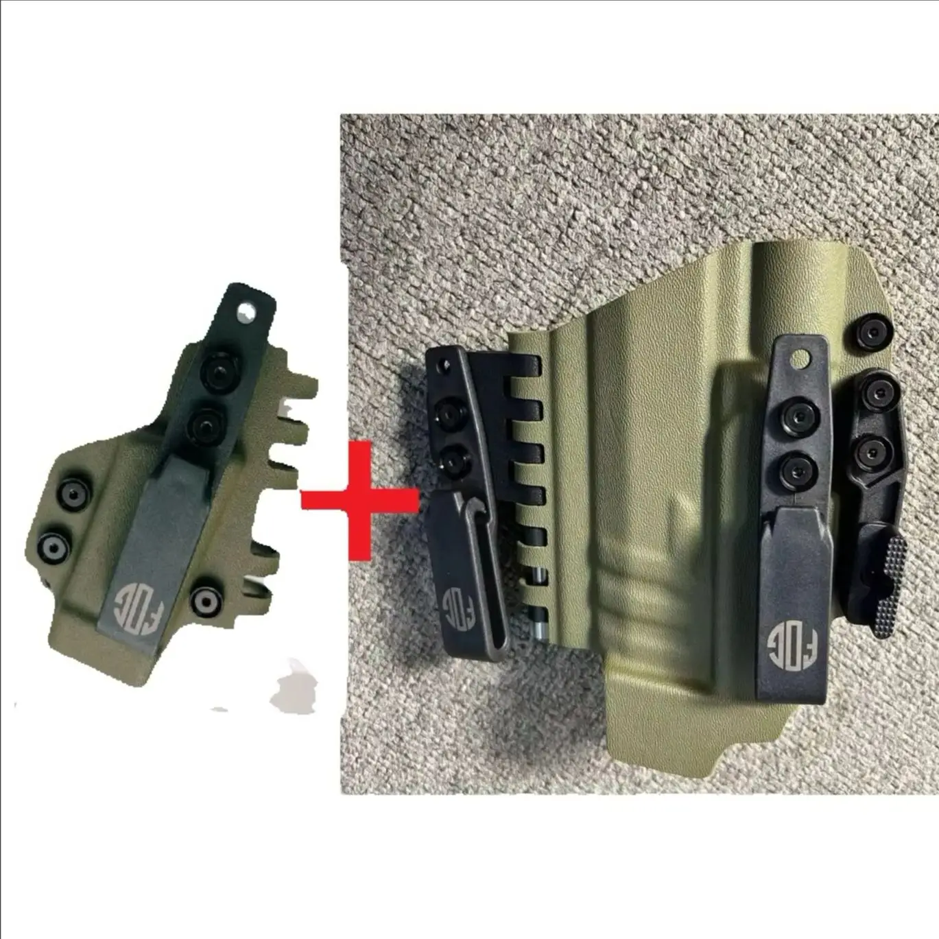Funda táctica Kydex Sidecar Quick Draw con linterna integrada - imagen 2
