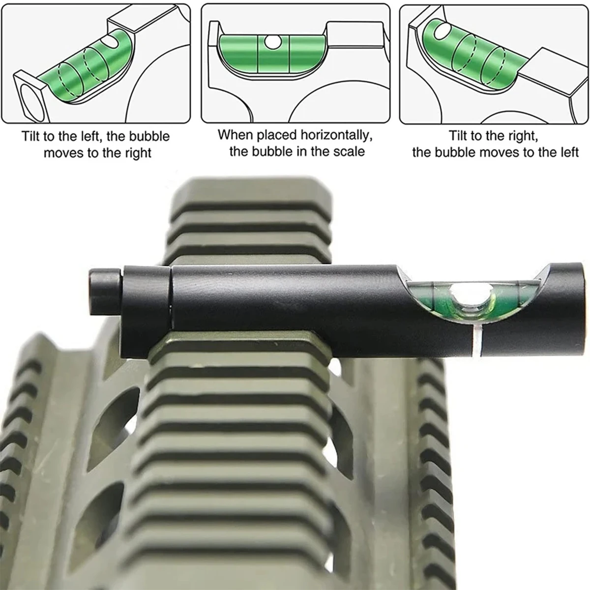 Detalle del adaptador para riel Picatinny