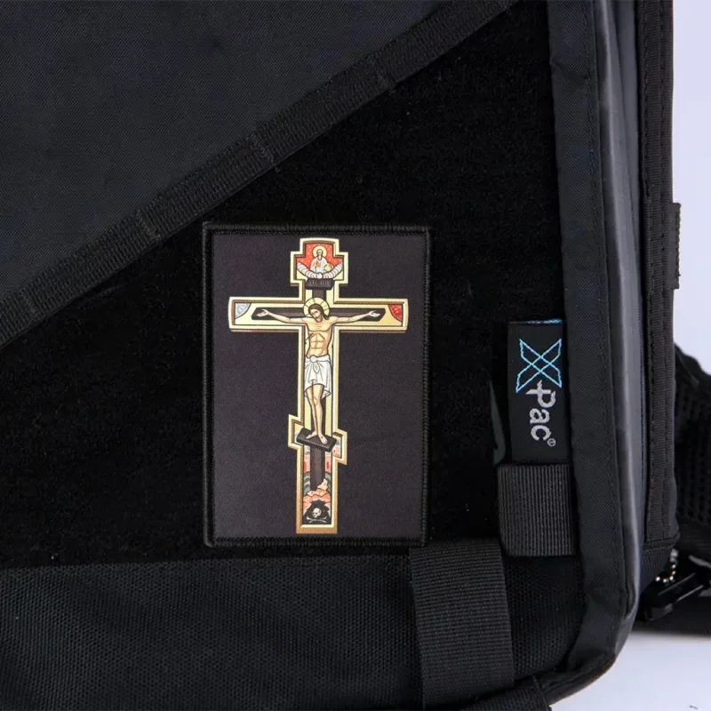 Parche táctico de moral Muslos Gruesos Salvan Vidas con velcro - imagen 2