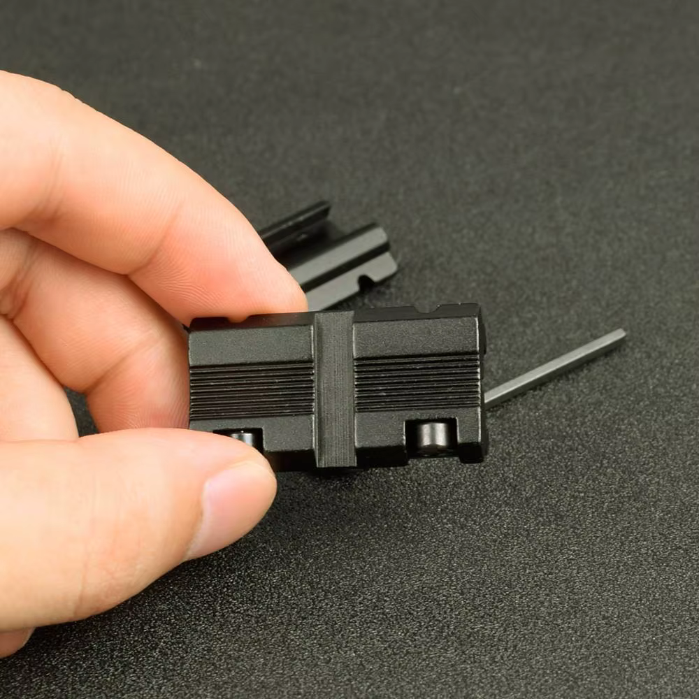 Adaptador Picatinny cola de milano 11mm a 20mm – Montaje táctico - imagen 5
