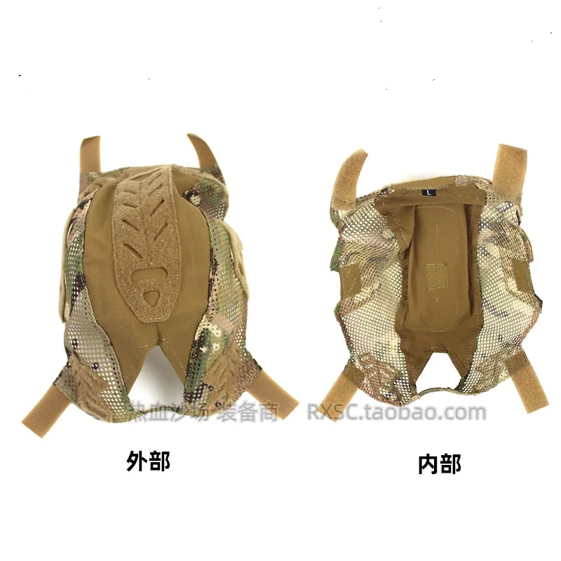 Cubierta camuflaje táctica para casco Wendy – Protectora de tela - imagen 4