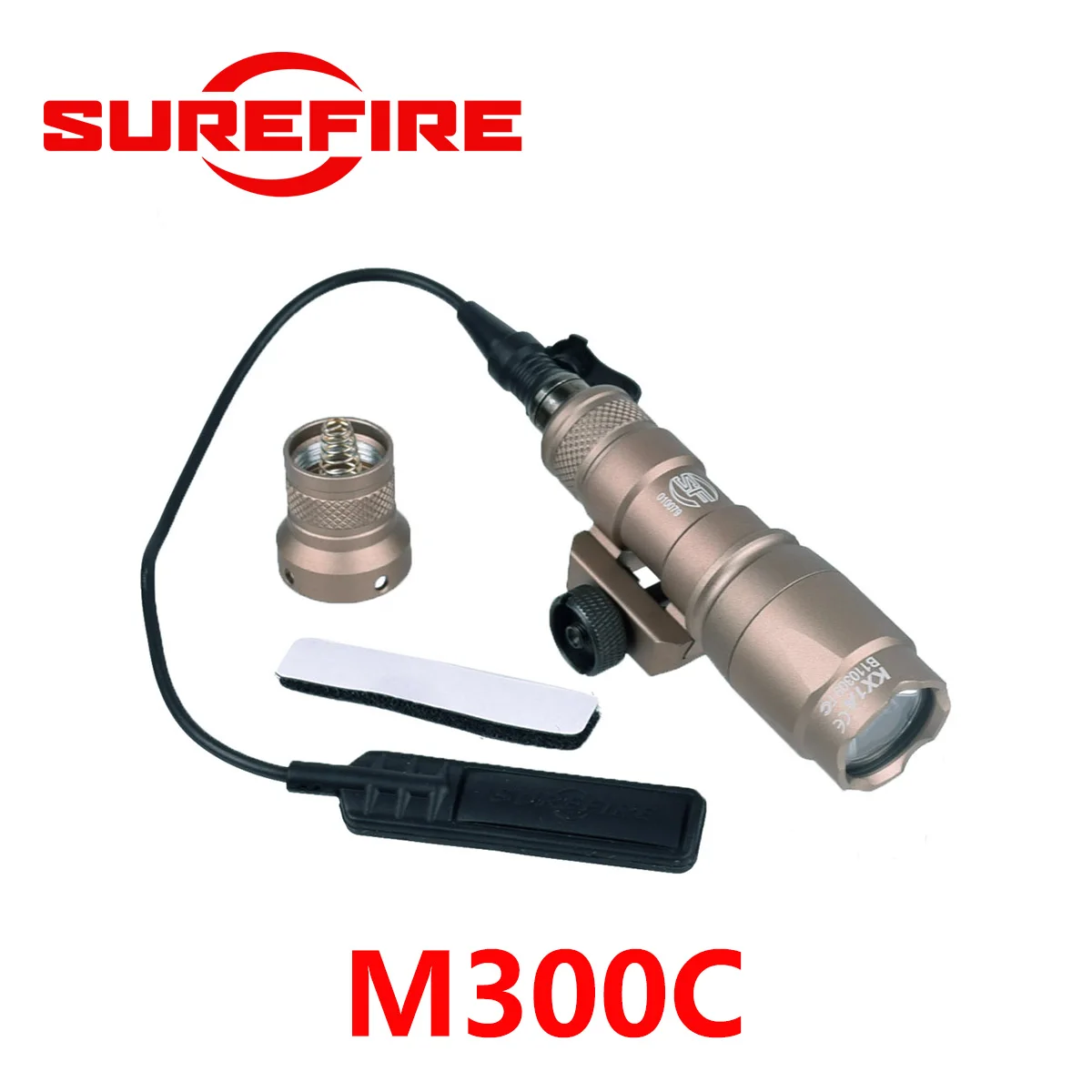 Linterna táctica Surefire M600 M300 con interruptor presión remoto - imagen 3
