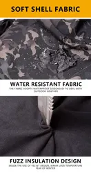 Conjunto táctico de invierno impermeable con chaqueta y pantalón reforzado