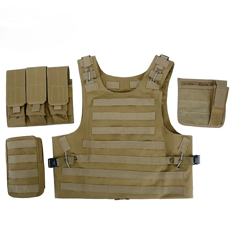 Chaleco táctico Oxford MOLLE portaplacas asalto para hombre - imagen 3