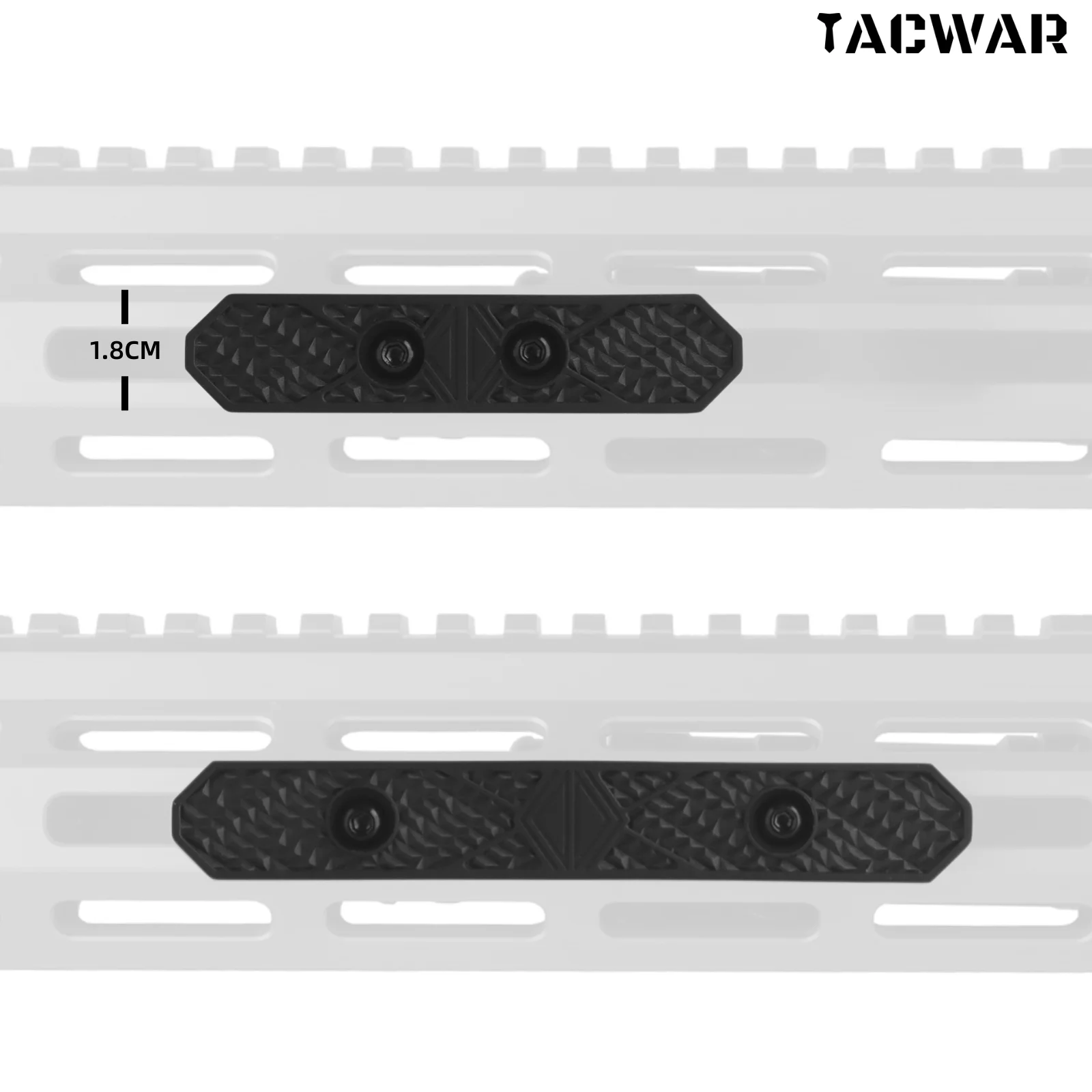 Cubiertas riel M-LOK nailon táctico para protección de manos