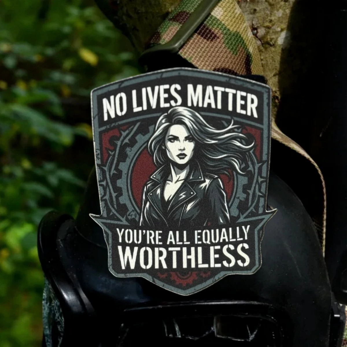 Parche táctico Morale velcro No Viven las Vidas de Igual Valor - imagen 4