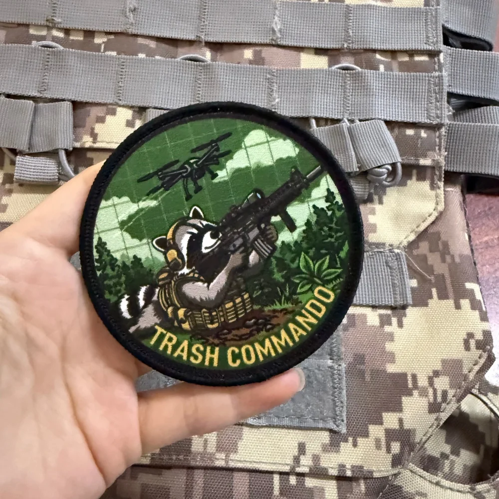 Parche táctico militar Trash Panda moral rifle francotirador, gancho - imagen 3