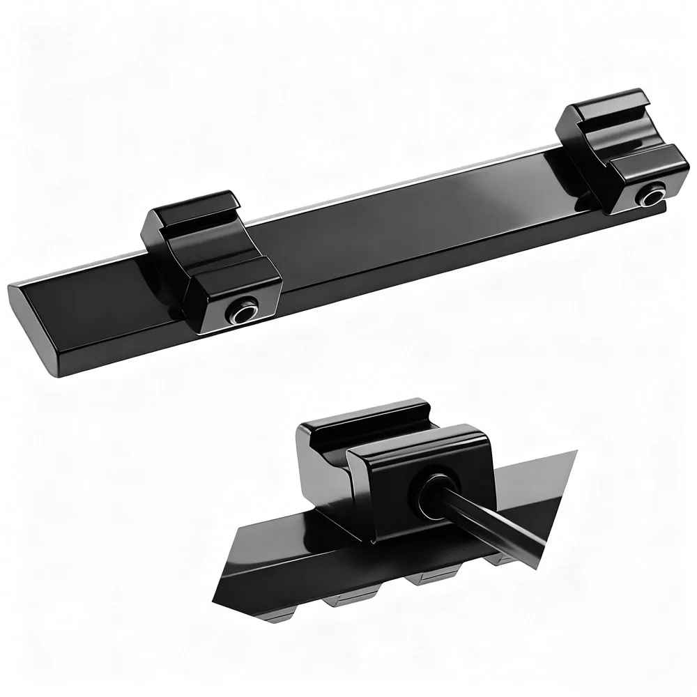 Adaptador raíl Picatinny cola de milano para mira rifle y airsoft - imagen 4
