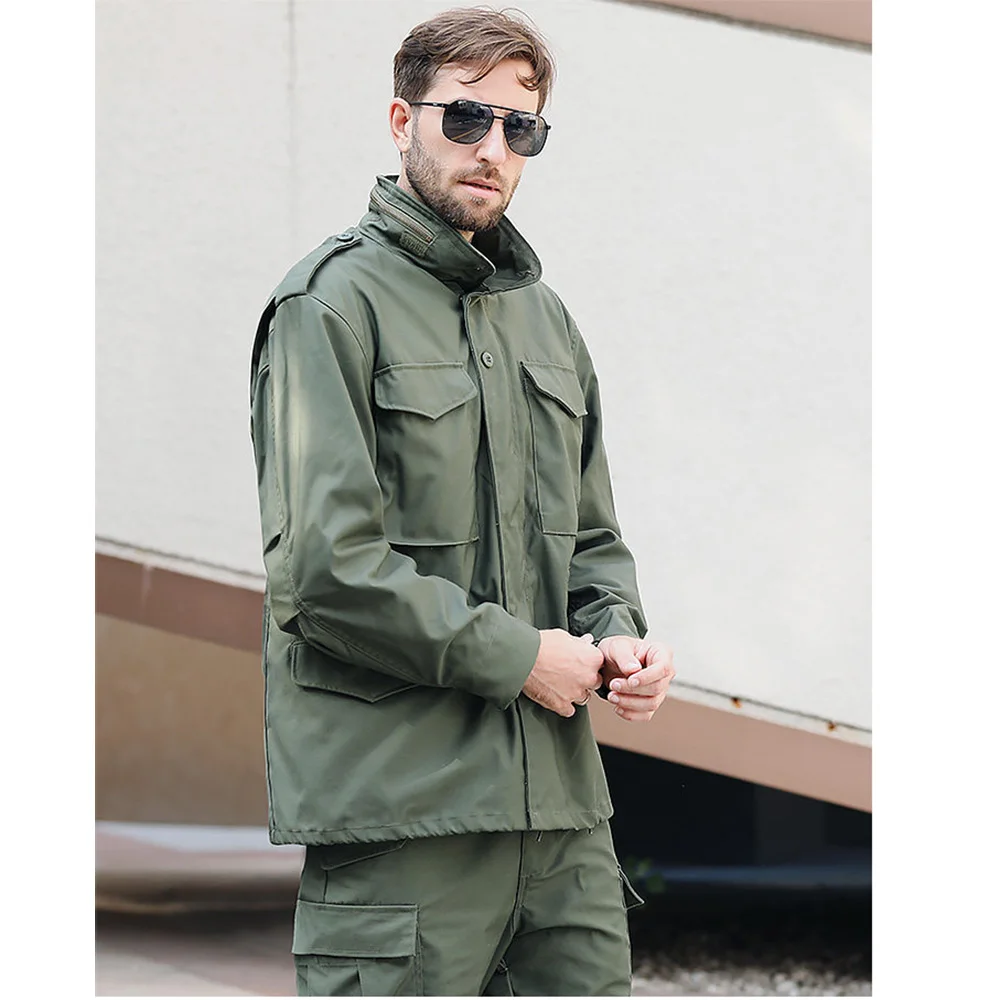 Abrigo de campo M65 chaqueta militar II Guerra Mundial hombre exterior - imagen 5