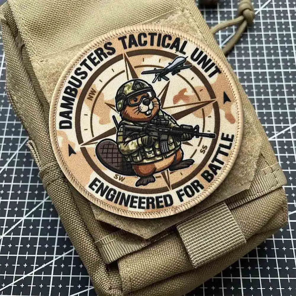 Parche airsoft impreso castor divertido para mochila o equipo - imagen 4