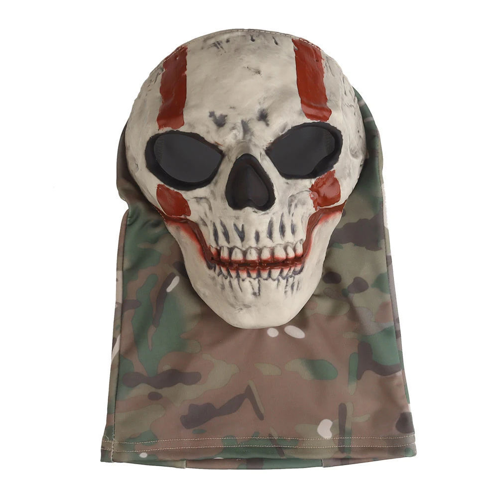 Máscara táctica Airsoft Ghost COD de cara completa látex calavera - imagen 3