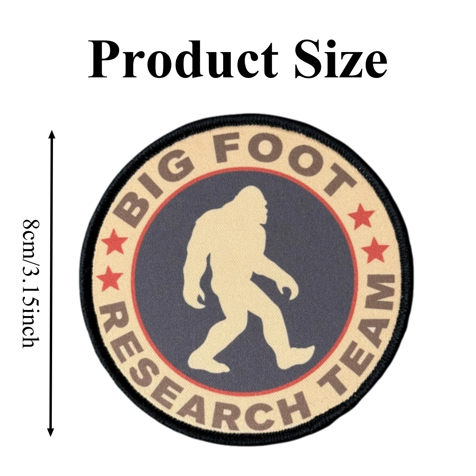 Parche táctico de huella Bigfoot con velcro para mochila - imagen 4