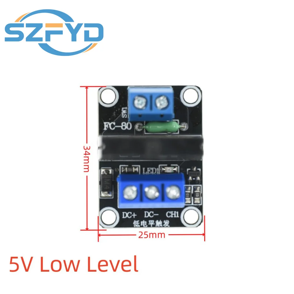 SSR multicanal 1-8, gatillo bajo nivel, 5-24 V, proteccion de fusibles - imagen 2